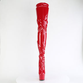 ADORE-4000 Red Patent Thigh High Platform Boots