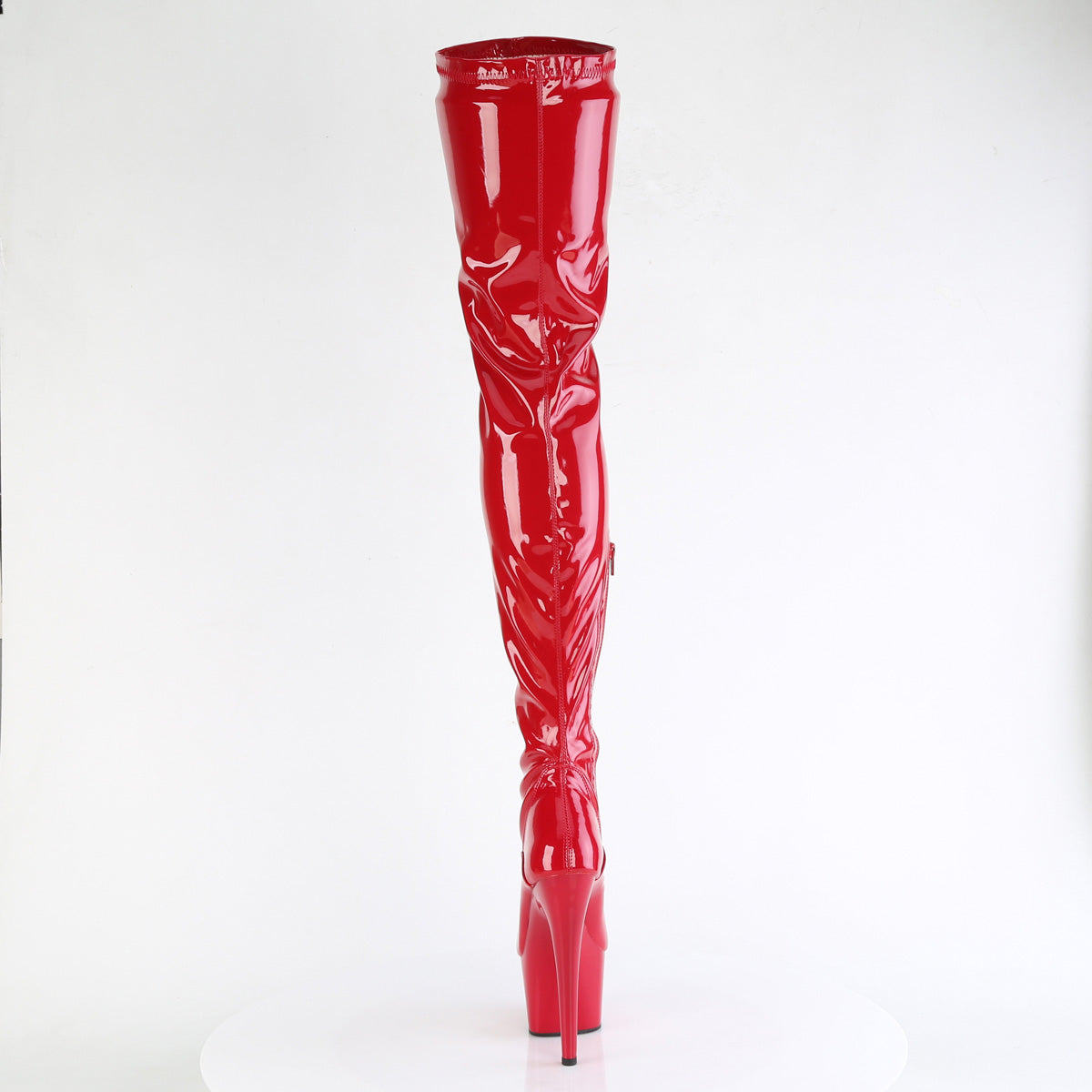 ADORE-4000 Red Patent Thigh High Platform Boots