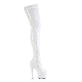 ADORE-4000 White Thigh High Boots