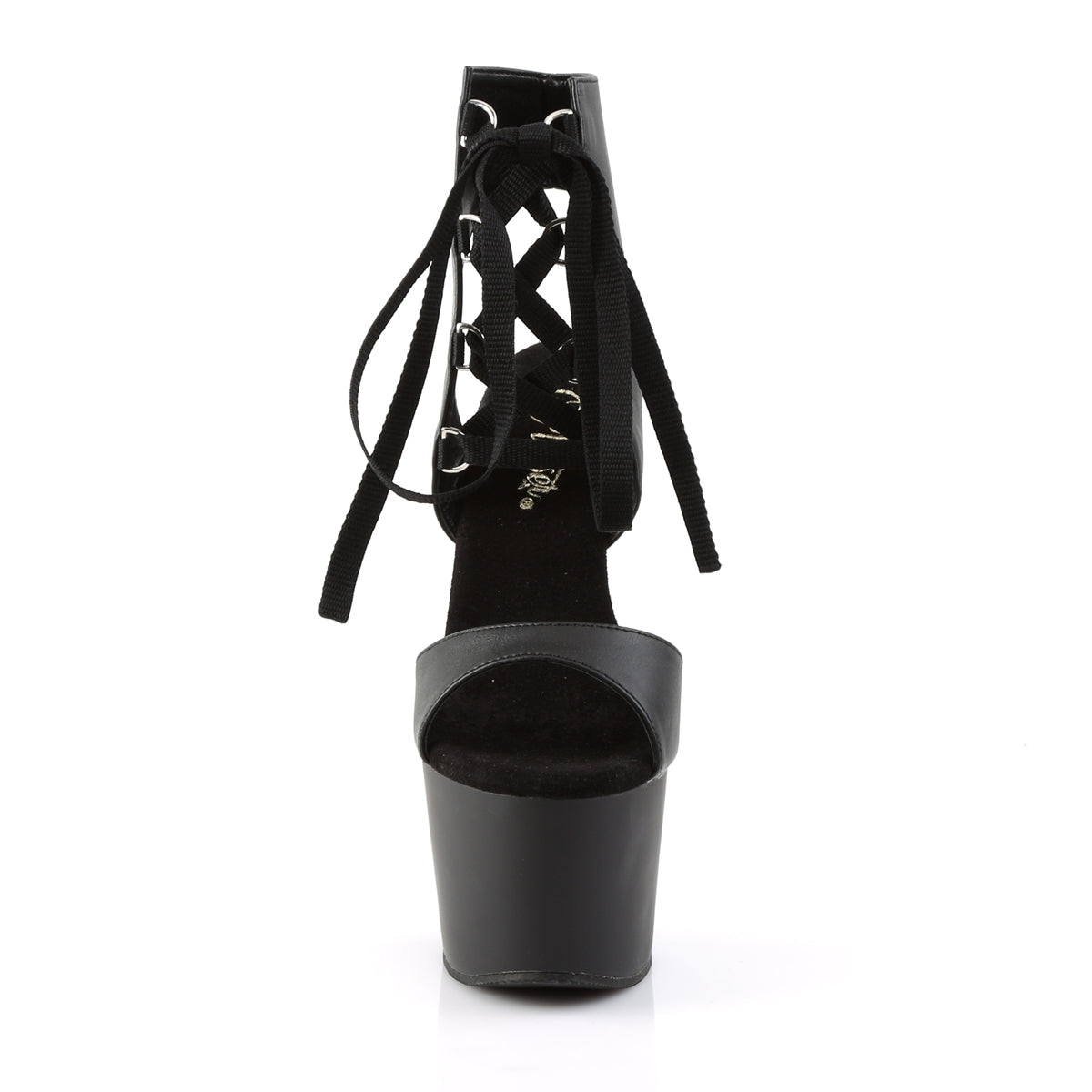 ADORE-700-14 Black Lace Up Platform Sandals