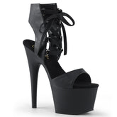 ADORE-700-14 Black Lace Up Platform Sandals