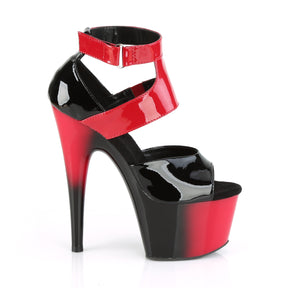 ADORE-700-16 Black & Red Ankle Peep Toe High Heel