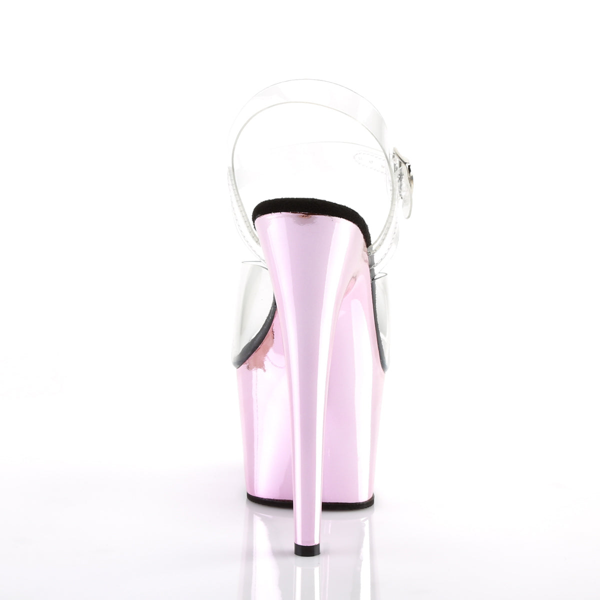 ADORE-708 Baby Pink Metallic Platform Heels