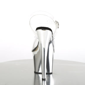 ADORE-708 Silver Metallic Platform Heels