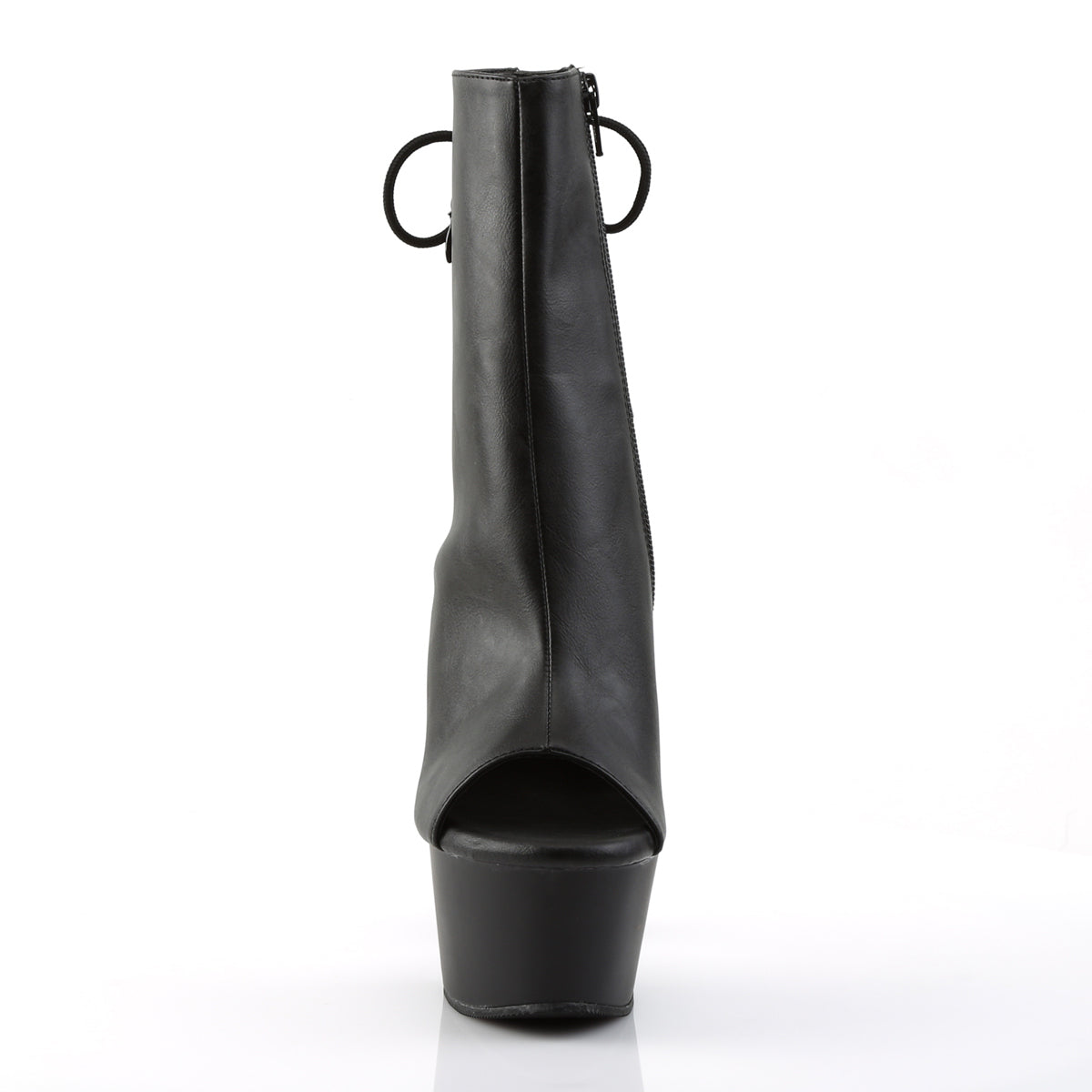 ASPIRE-1018 Black Calf High Peep Toe Boots