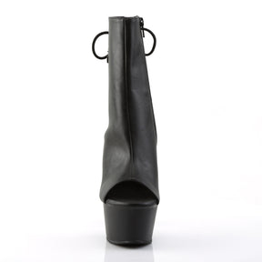 ASPIRE-1018 Black Calf High Peep Toe Boots