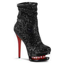 BLONDIE-R-1009 Black & Red Calf High Boots