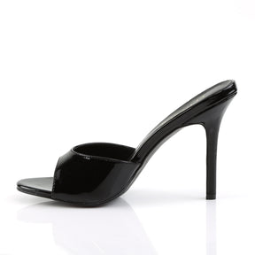 CLASSIQUE-01 Black Ankle Slide High Heel