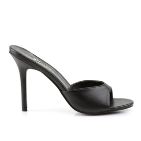 CLASSIQUE-01 Black Slide High Heel