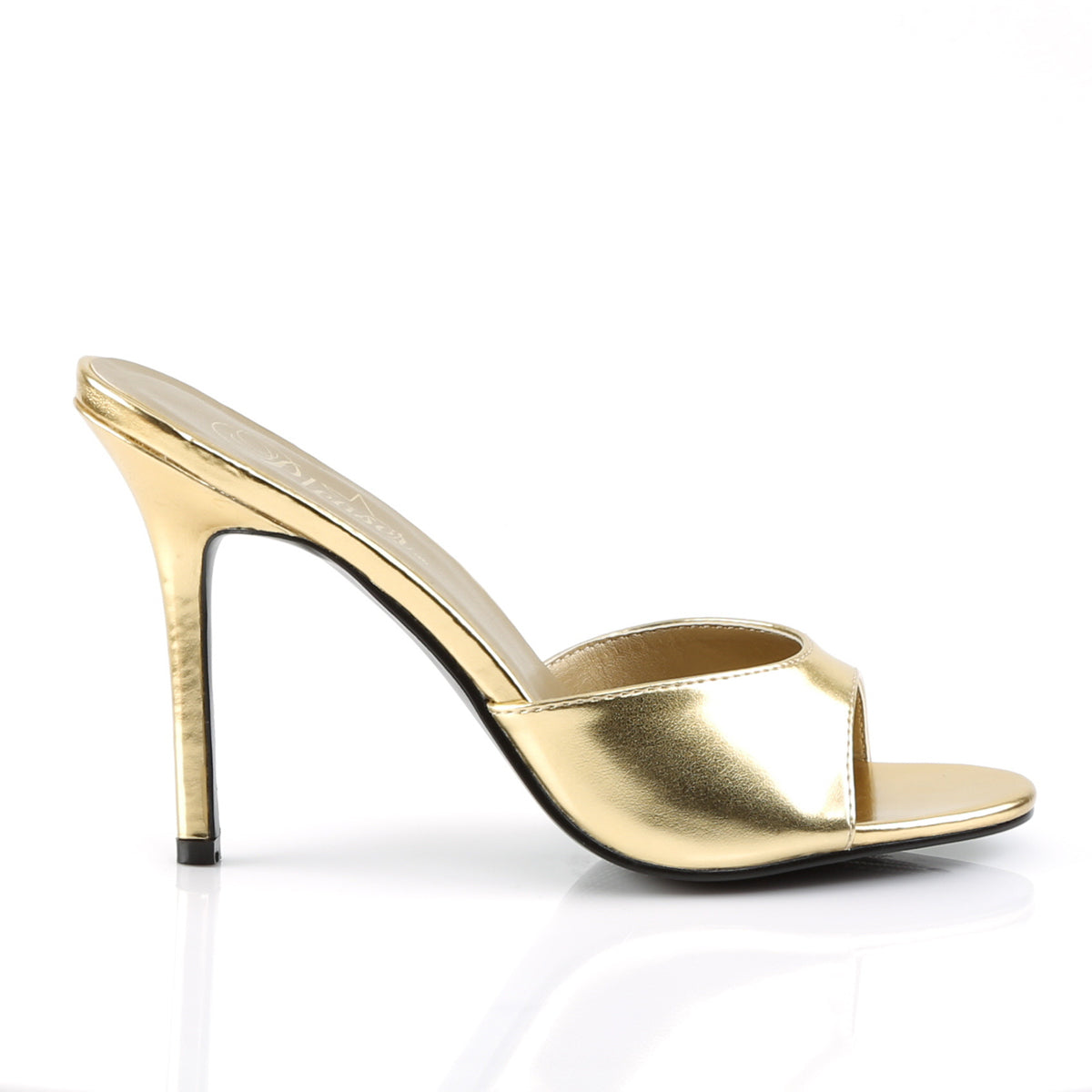 CLASSIQUE-01 Gold Slide High Heel