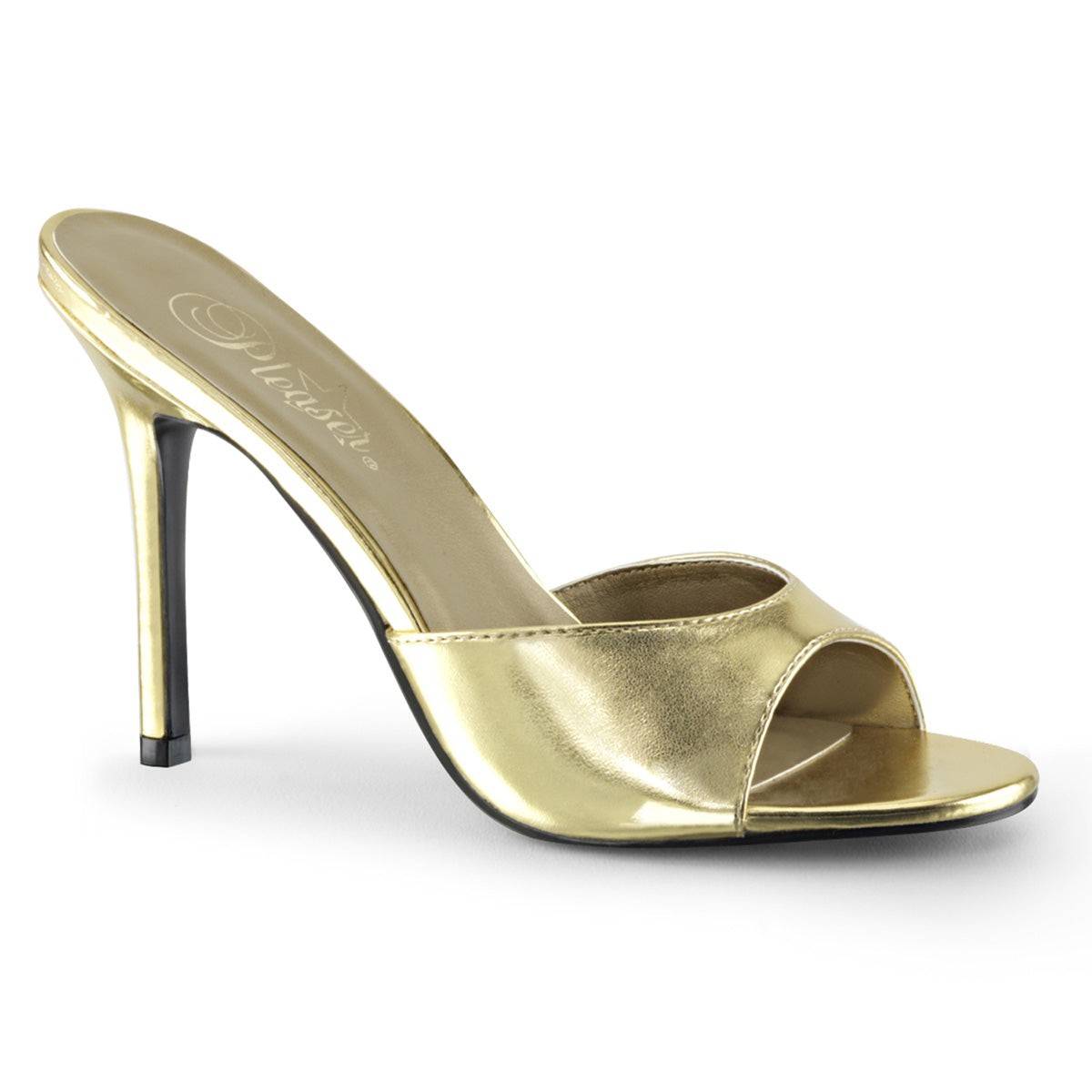 CLASSIQUE-01 Gold Slide High Heel