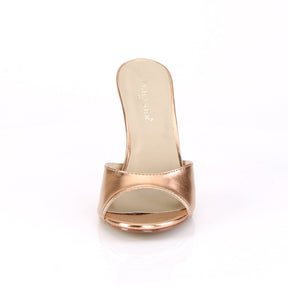 CLASSIQUE-01 Rose Gold T-Strap High Heel