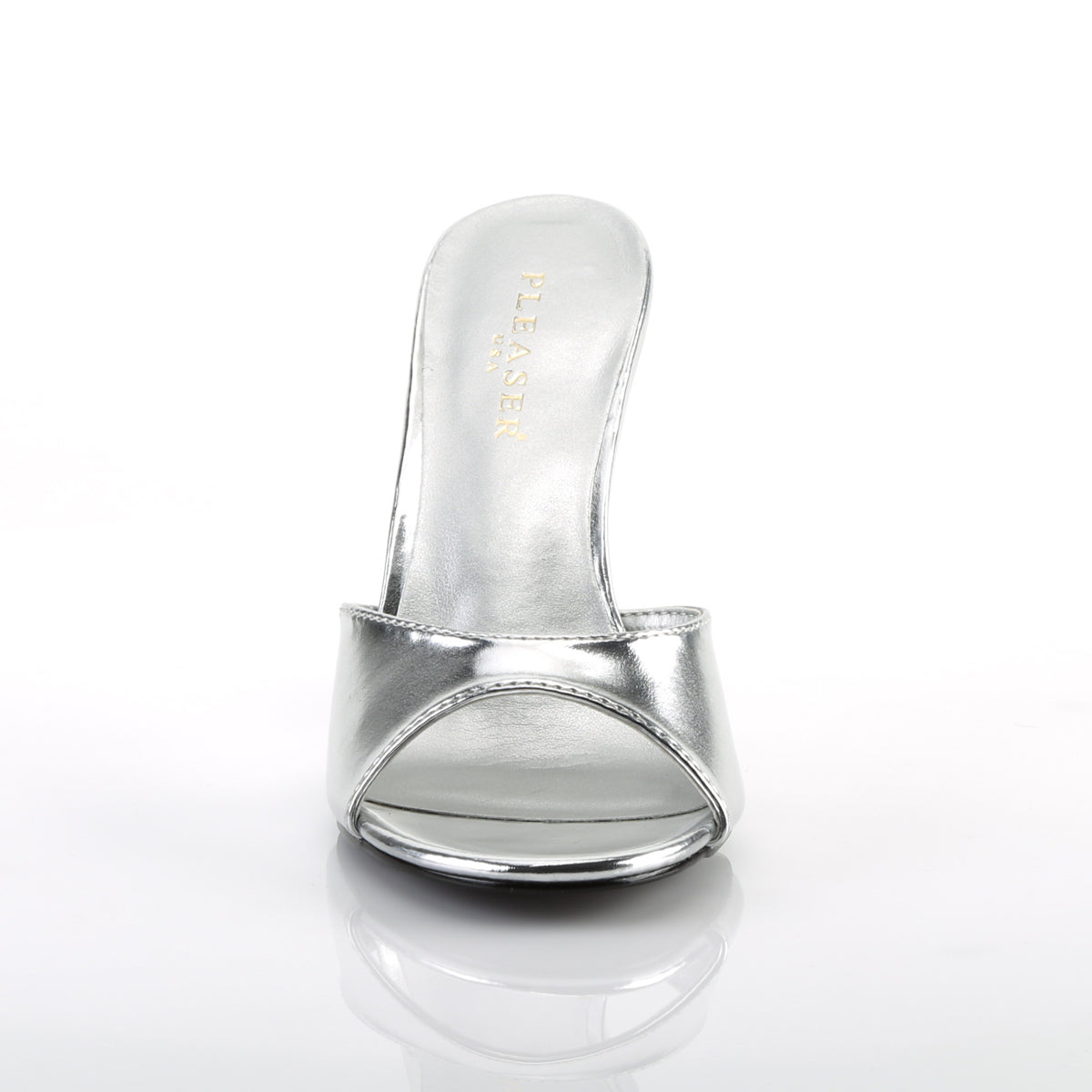 CLASSIQUE-01 Silver Slide High Heel