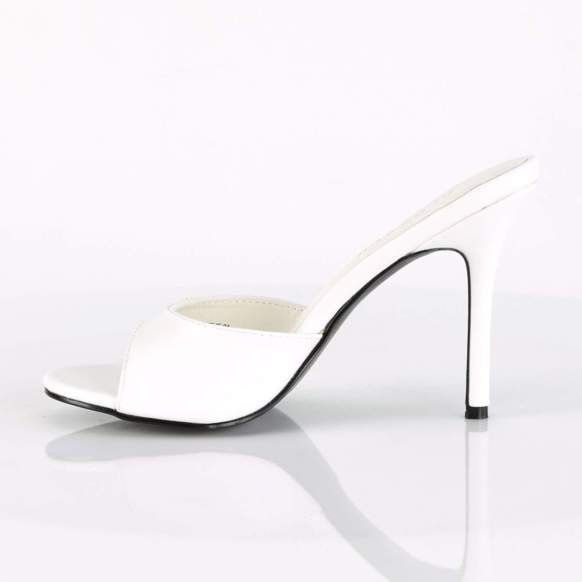 CLASSIQUE-01 White Peep Toe High Heel