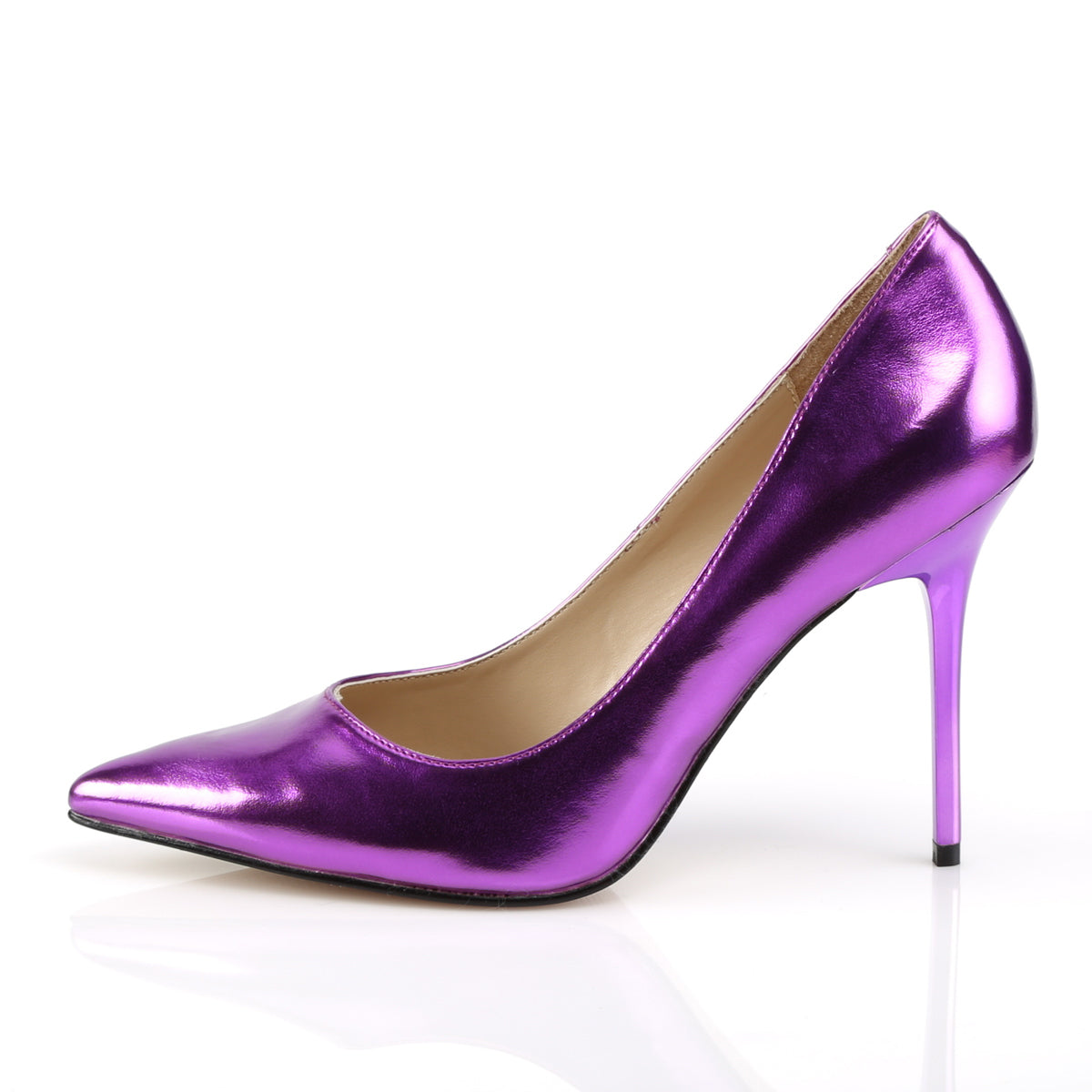 Classique 20 Metallic Purple Pointed Stilettos