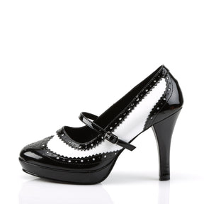CONTESSA-06 Black & White Pumps High Heel
