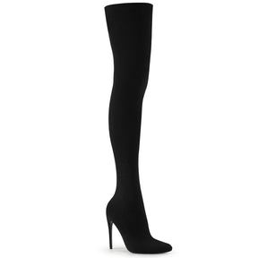 COURTLY-3005 Nylon Thigh High Boots