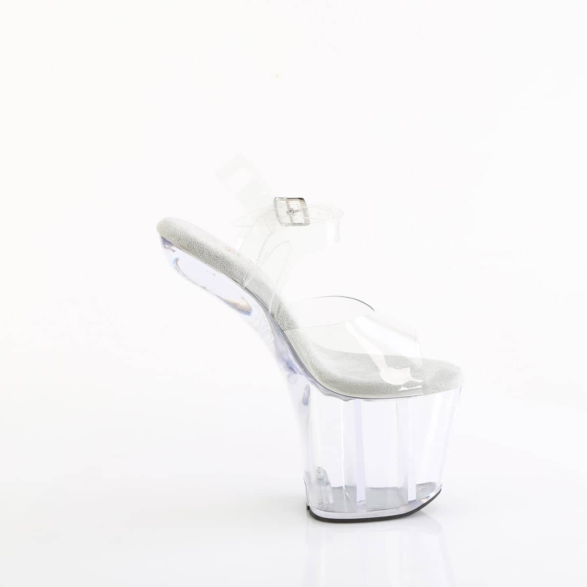 CRAZE-808 Clear Ankle Heelless High Heel