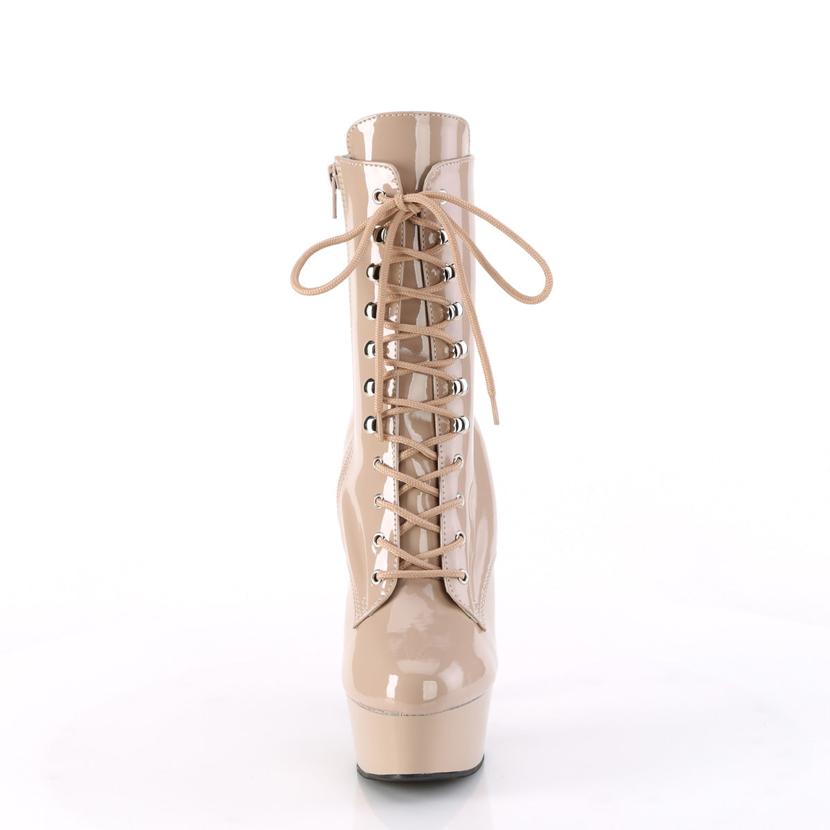 DELIGHT-1020 Nude Calf High Boots