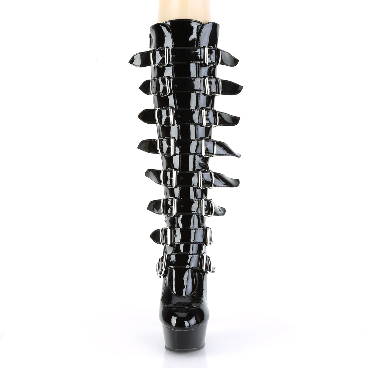 DELIGHT-2049 Black Knee High Boots