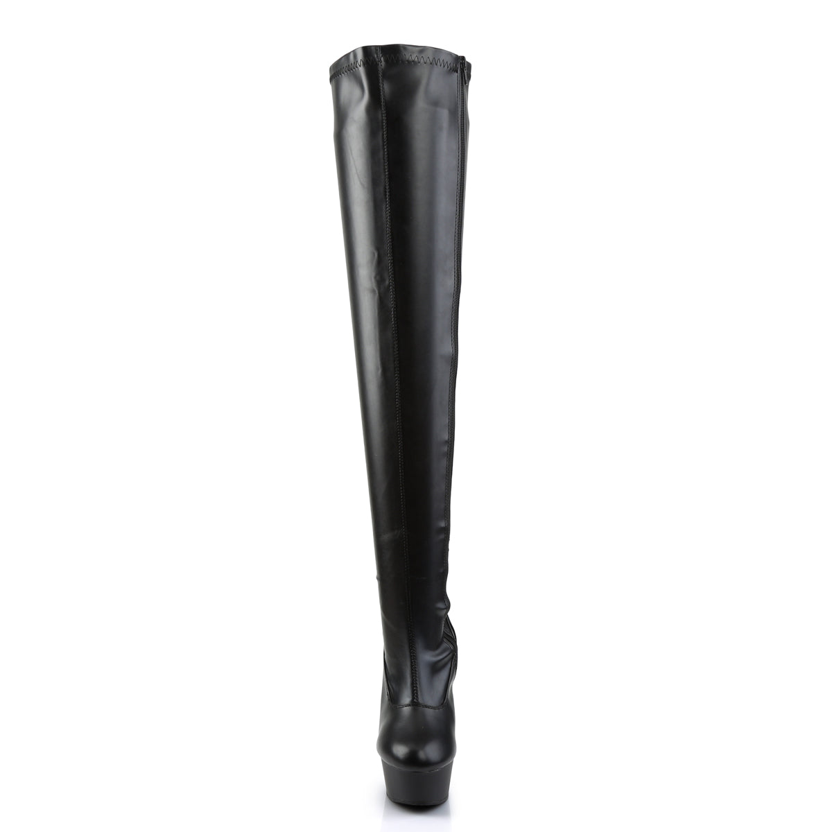DELIGHT-3000 Black Thigh High Boots