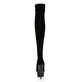 DELIGHT-3002 Black Thigh High Boots