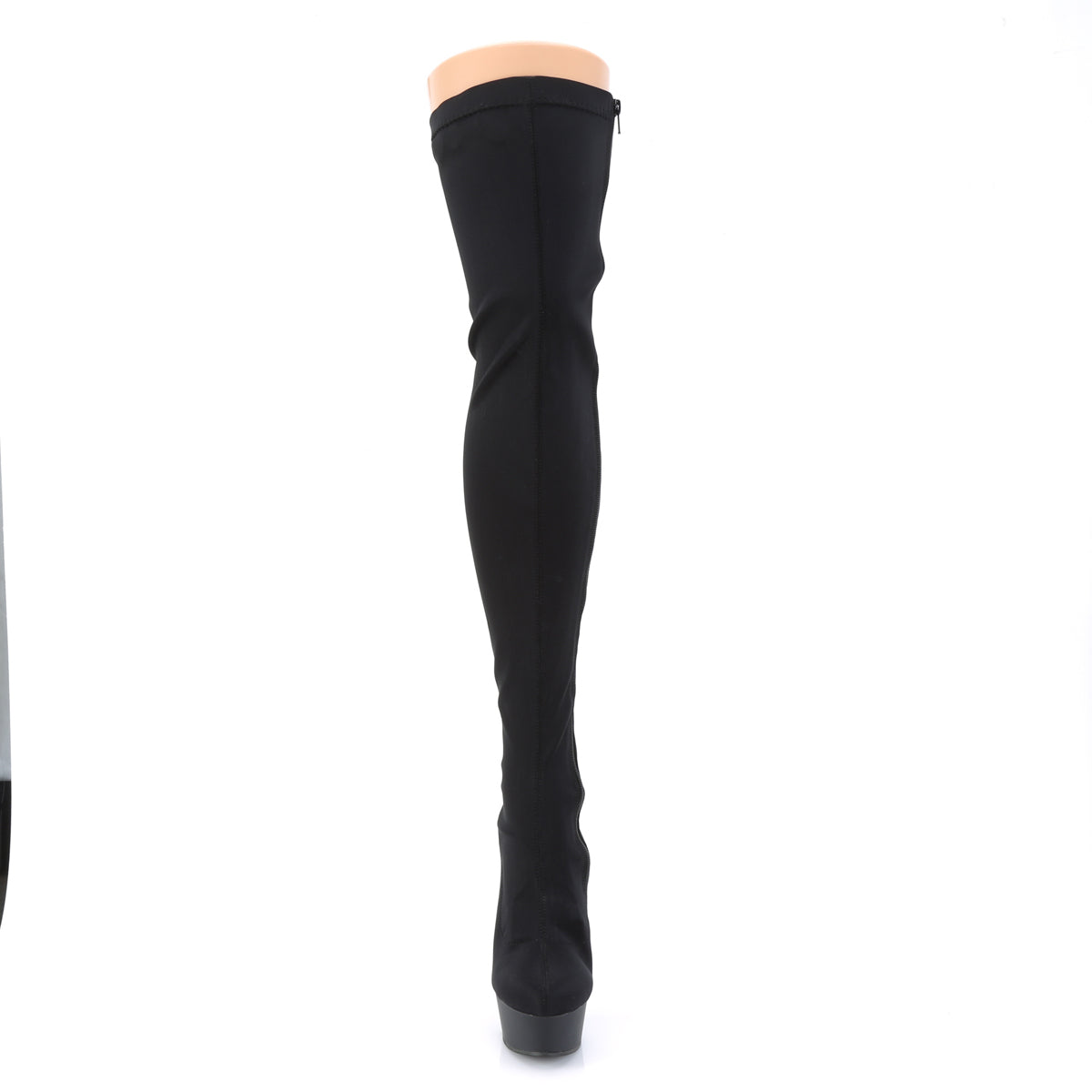 DELIGHT-3003 Black Thigh High Boots