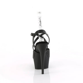 DELIGHT-624-1 Black Ankle Sandal High Heel