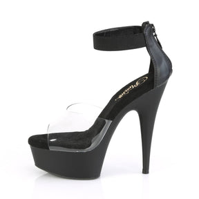 DELIGHT-624 Black Ankle Sandal High Heel