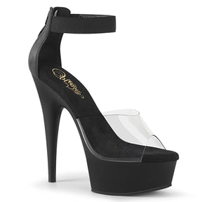 DELIGHT-624 Black Ankle Sandal High Heel