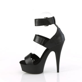 DELIGHT-629 Black Ankle Sandal High Heel