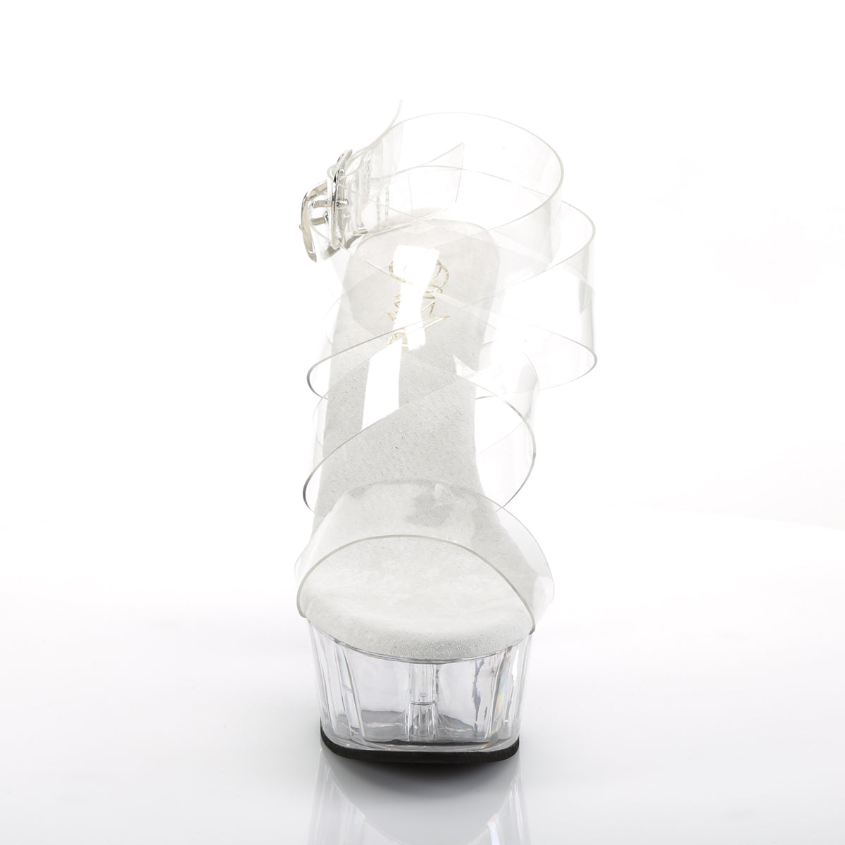 DELIGHT-635 Clear Ankle Sandal High Heel