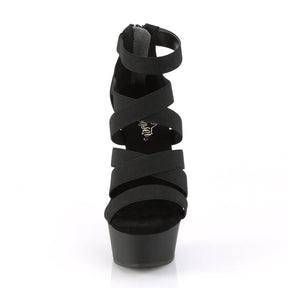 DELIGHT-659 Black Ankle Sandal High Heel