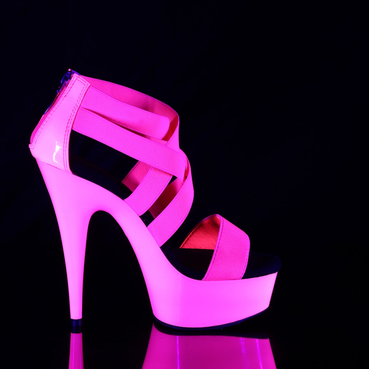 DELIGHT-669UV Pink Ankle Sandal High Heel