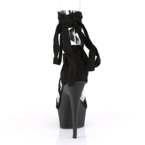 DELIGHT-671 Black Ankle Sandal High Heel