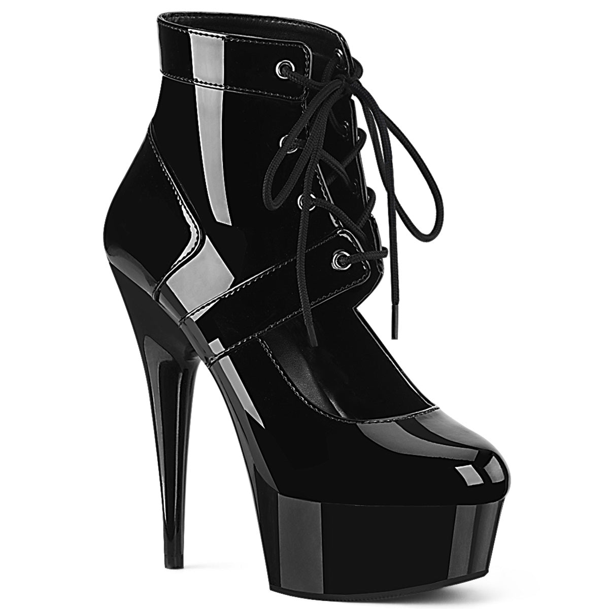DELIGHT-688 Black Ankle Boots