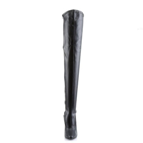 DOMINA-3000 Black Thigh High Boots