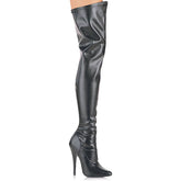 DOMINA-3000 Black Thigh High Boots