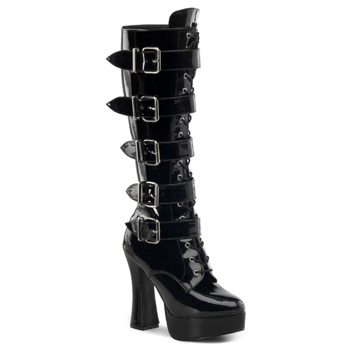 ELECTRA-2042 Black Knee High Boots