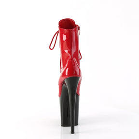 FLAMINGO-1020 Black & Red Calf High Boots