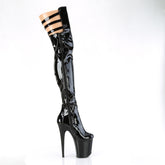 FLAMINGO-3055 Black Thigh High Boots