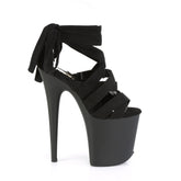 FLAMINGO-876 Black Ankle Sandal High Heel