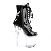 FLASHDANCE-1020-8 Black & Red Calf High Boots