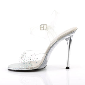 GALA-08SD Clear Ankle Peep Toe High Heel