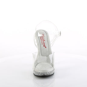 GLORY-508SDT Clear Ankle Peep Toe High Heel