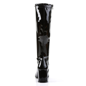 GOGO-300 Black Knee High Boots