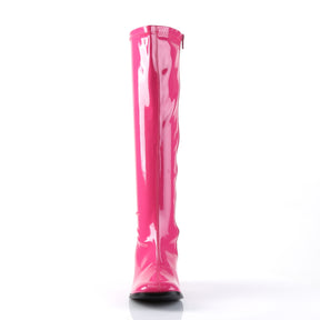GOGO-300 Pink Knee High Boots
