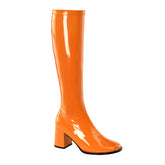 GOGO-300 Orange Knee High Boots
