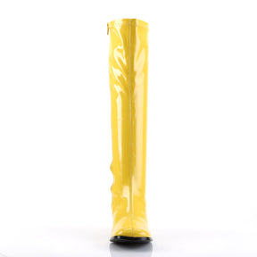GOGO-300 Yellow Knee High Boots