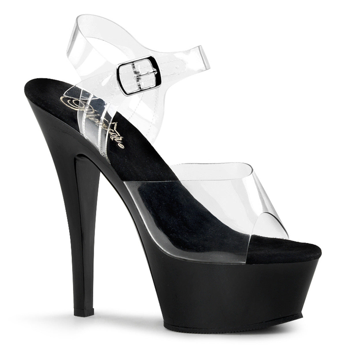 KISS-208 Clear Strapped Heels